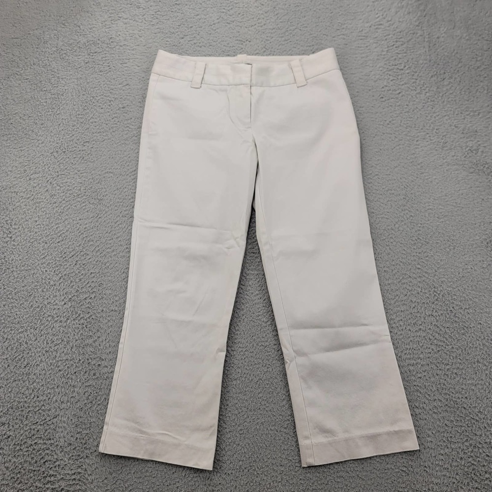 J.Crew Pants Womens 2 Tan Stretch City Fit‎ Capri Mid Rise Straight